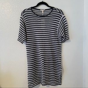 Eileen Fisher Organic Linen Striped Tunic XS